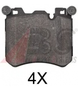 ABS - 37804 - Гальмiвнi колодки дисковi