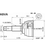 ASVA - NS68 - шрус наружный ниссан микра/марч