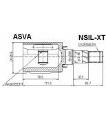 ASVA - NSILXT - ШРУС внутр лев 24x39x29 NISSAN X-TR...