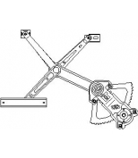 HANS PRIES/TOPRAN - 401427 - Стеклоподъемник механ. передний левый