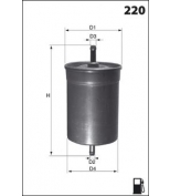 MECAFILTER - ELE6010 - Фильтр топливныйRenault Espace 3.0 96-00/Laguna 1.8-3.0i 93