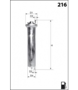 MECAFILTER - ELE6020 - Фильтр топливный двс