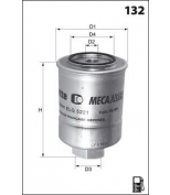 MECAFILTER - ELG5263 - Фильтр топливный