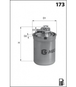 MECAFILTER - ELG5386 - Фильтр топливный
