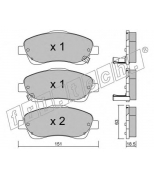 FRITECH - 4660 - Колодки тормозные дисковые передние TOYOTA AVENSIS 03-