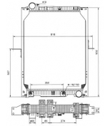 NRF - 50555 - Радиатор MB OM401LA/441LA/442LA