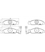 BREMBO - P15003 - Комплект тормозных колодок, дисковый тормоз