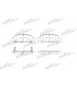 PATRON - PBP1333 - Колодки тормозные дисковые задн SUBARU: FORESTER 97-02, FORESTER 02-, IMPREZA 98-00, IMPREZA 00-, IMPREZA универсал 00-, IMPREZA универсал 98-00, LEGACY III 98-03, LEGACY I