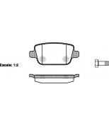 WOKING - P1356300 - КОЛОДКИ ЗАД FRD GALAXY/KUGA/S-MAX/LROV FREELANDER 2 2.0-3.2/1.8-2.2TDCI 06-