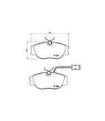 BREMBO - P23041 - Комплект тормозных колодок, дисковый тормоз