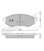 FRITECH - 5240 - Колодки тормозные дисковые передние Daewoo KALOS