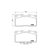 BREMBO - P54019 - К-т передних тормозных колодок