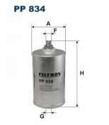 FILTRON PP834 Фильтр топливный W124/W126/W140 Mercedes 190, 230, 260, 280, 300, 380, 400, 420, 500, 560, 600, E (W/R/C/S124), G (W461/W463), S (W140), SL (R129)