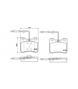 BREMBO - P61047 - Комплект тормозных колодок  дисковый тормоз