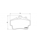 BREMBO - P65007 - P65007_=GDB1394=653 00 !колодки дисковые п. Porsche Boxster 986 2.5-3.2 96>