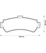 BENDIX - 572398B - Колодки тормозные задние Ниссан Альмера N-15 BENDIX