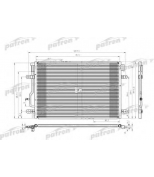 PATRON - PRS3622 - Радиатор кондиционера паяный AUDI: A4, A4 Avant 1.6/1.8 T/1.9TDI/2.0/2.4/2.5TDI/3.0/ quattro, 00-04