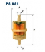 FILTRON PS881 Фильтр топливный MB W123 2 5/2 8: 126 2 8: MAZDA 323 III Hatchback (BF) 1 5 87-89