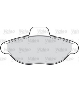 VALEO - 598012 - Комплект тормозных колодок, диско