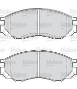 VALEO - 598522 - Комплект тормозных колодок