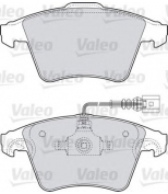 VALEO - 598651 - Комплект тормозных колодок, дисковый тормоз