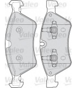 VALEO - 598728 - Комплект тормозных колодок, диско
