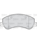 VALEO - 598816 - Комплект тормозных колодок, диско