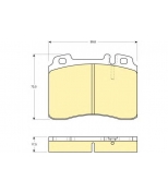 GIRLING - 6109622 - Тормозные колодки пер W201/W124/R129