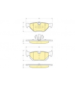 GIRLING - 6116262 - Колодки тормозные зад. BMW E87/E90  1,6-2,5L  04->
