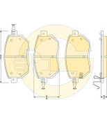 GIRLING - 6134169 - колодки торм.пер. Infinity FX35/Nissan Murano