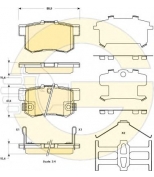 GIRLING - 6135169 - Колодки тормозные SUZUKI SX4/SWIFT 1.6 06- задние