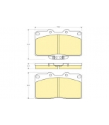 GIRLING - 6140769 - Колодки тормозные MITSUBISHI 3000GT 92-99 передние