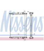 NISSENS - 614440 - Радиатор охлаждения двигателя [750x529x58 без рамки] ( с установочным ком-том)