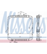 NISSENS - 62564 - Радиатор охлаждения двигателя [544x618x43 c рамкой]