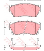 TRW - GDB1012 - Колодки тормозные дисковые GDB1012