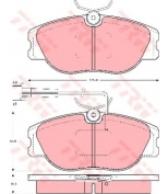 TRW - GDB1052 - Колодки тормозные дисковые GDB1052