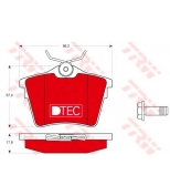 TRW - GDB1596DTE - Колодки задние citroen c5 iii, peugeot 407, 607 gdb1596dte