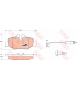 TRW - GDB1601 - Комп дисковых тормозных колодок