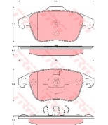 TRW - GDB1691 - Комп дисковых тормозных колодок