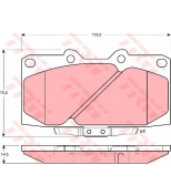 TRW - GDB3131 - Колодки тормозные дисковые GDB3131