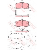 TRW - GDB3376 - Колодки тормозные дисковые GDB3376