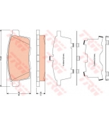 TRW - GDB3472 - Колодки тормозные дисковые GDB3472