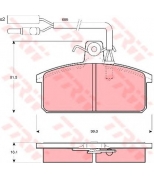 TRW - GDB417 - Колодки тормозные дисковые GDB417