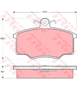 TRW - GDB628 - Колодки тормозные дисковые GDB628