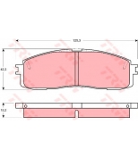 TRW - GDB872 - Колодки тормозные дисковые GDB872