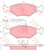 TRW - GDB960 - Дисковые тормозные колодки  комплект