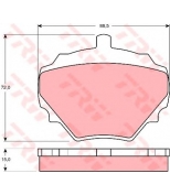 TRW - GDB974 - Колодки тормозные дисковые GDB974