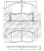 MAPCO - 6734 - Колодки тормозные комплект