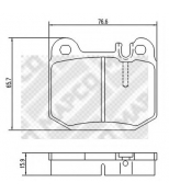 MAPCO - 6746 - Комплект тормозных колодок, диско