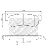 MAPCO - 6812 - Колодки тормозные к-т задние